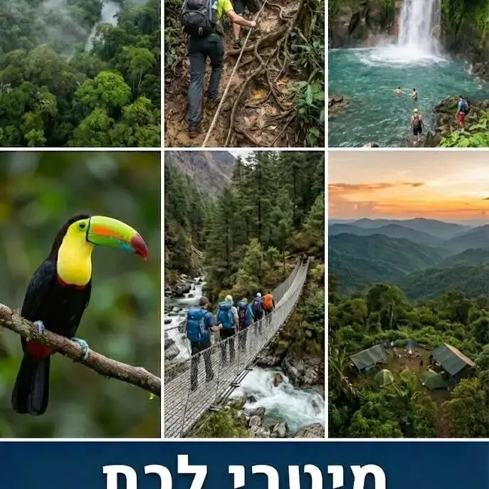 15-25/2/2027: טיול טבע ואדרנלין קוסטה ריקה – חוויות לכל החיים