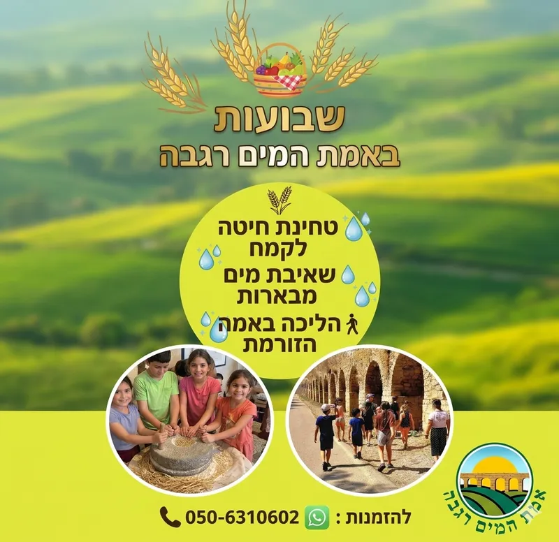 שבועות תשפ"ו באמת המים רגבה