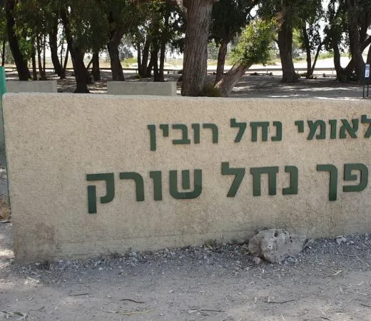 פריטור טבע ועקבות בשפך נחל שורק