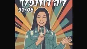 ליה רוזנפלד במופע סטנדאפ
