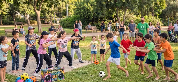 קהיללנד גבעת האירוסים: מסיבת בנים בנות - כדורגל והיפהופ