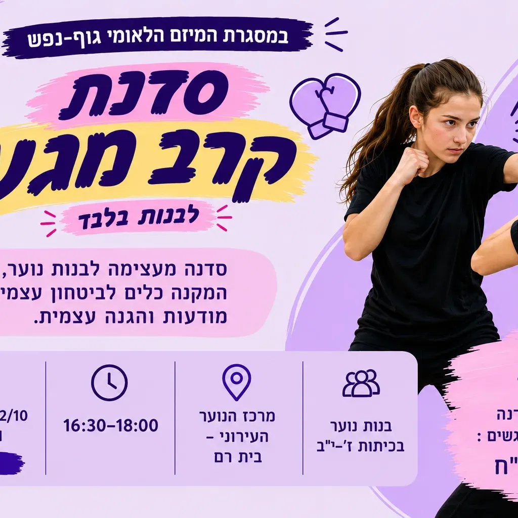 סדנת קרב מגע לנערות בבית רם