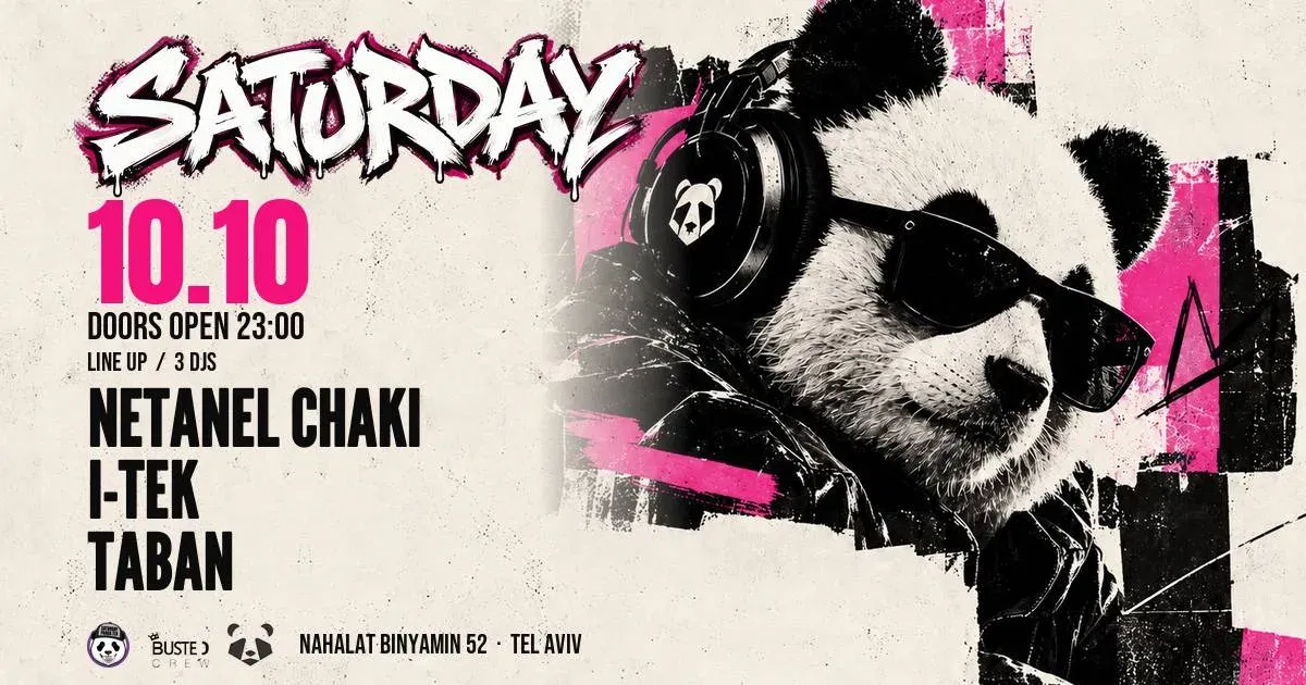 SATURDAY HIP HOP PANDA | 10.10 | PANDA TLV