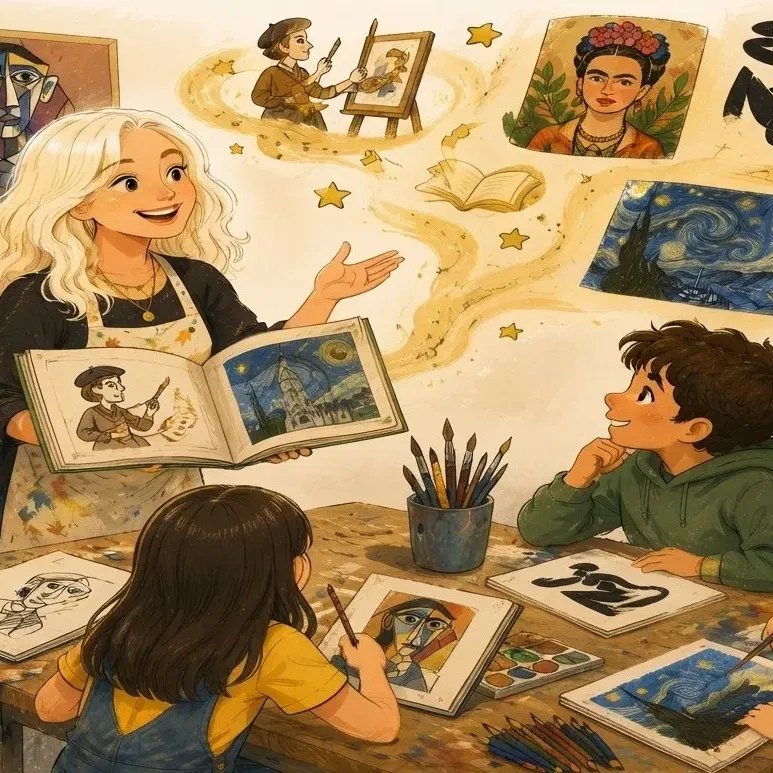 מהספר אל המכחול - אומנות וסיפור בספרייה