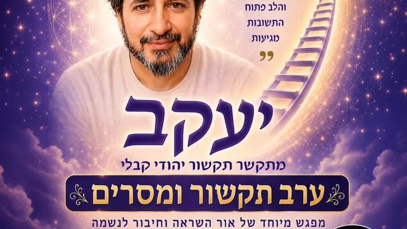 ערב תקשור וקבלה עם יעקב יקי כהן - מתקשר יהודי קבלי במועדון הגולה