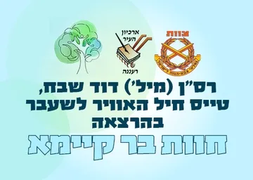 חוות בר-קיימא - הרצאה של רס"ן (מיל') דוד שבח
