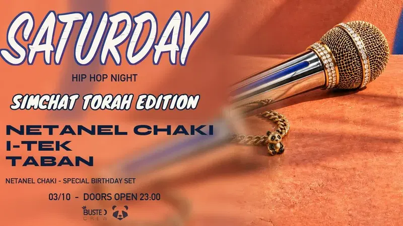 saturday hiphop panda- simchat torah edition