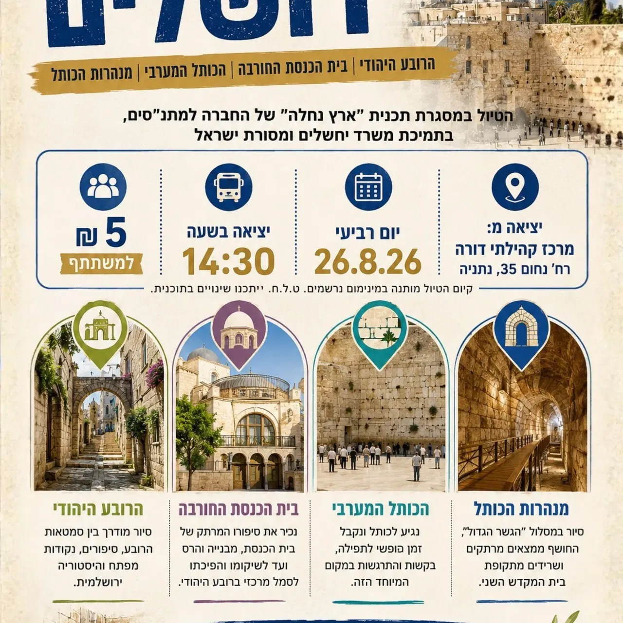 טיול משפחות לירושלים