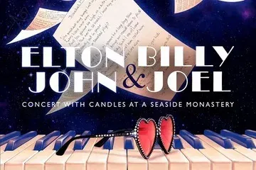 Elton John & Billy Joel — מופע מחווה לאור מאות נרות על גג מנזר עתיק