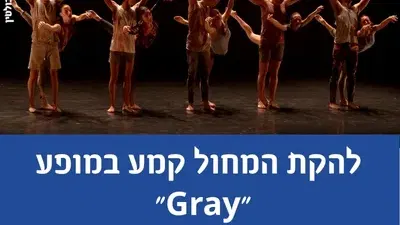 תקציר לבאנר – להקת המחול קמע במופע "Gray"