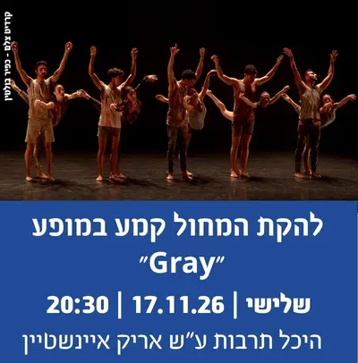 תקציר לבאנר – להקת המחול קמע במופע "Gray"