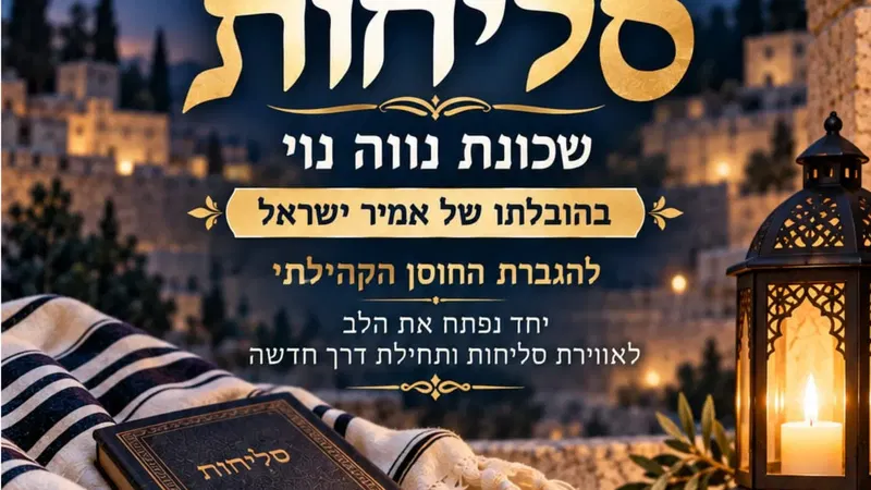 ערב סליחות - שכונת נווה נוי