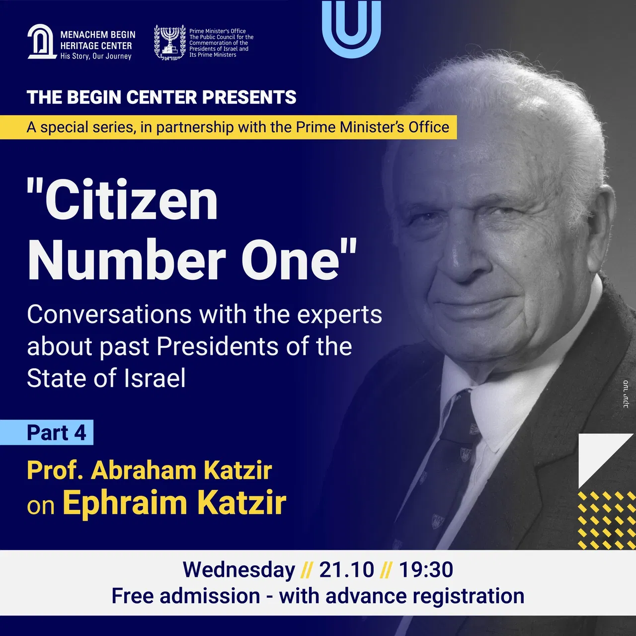 ”Citizen Number One” – Ephraim Katzir