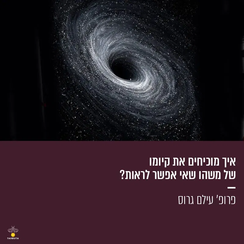 איך מוכיחים את קיומו של משהו שאי אפשר לראות?