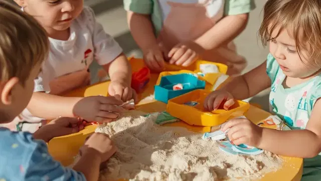 ויסות חושי מפגש עם מרקמים וחומרים