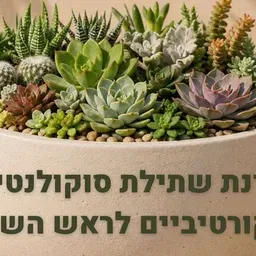 סדנת שתילת סוקולנטים דקורטיביים לכבוד ראש השנה