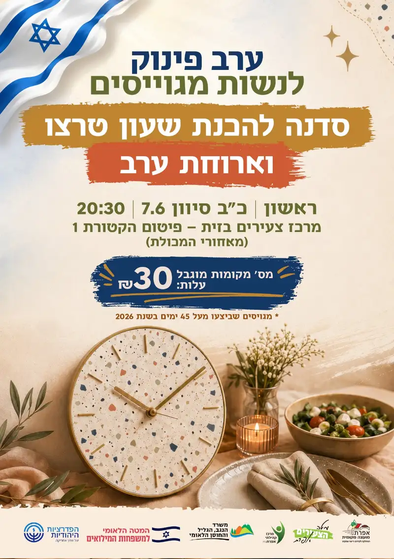 סדנת שעון טרצו לנשות מגוייסים