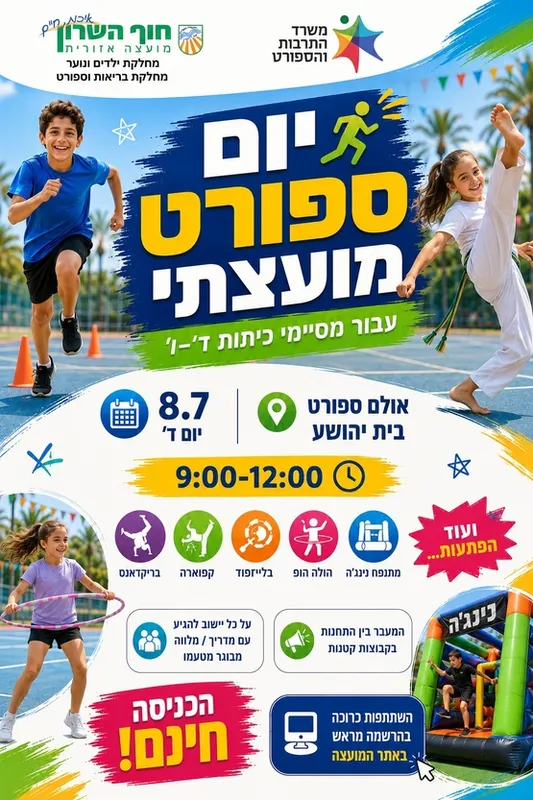 יום ספורט מועצתי לבוגרי שכבות ד' - ו'