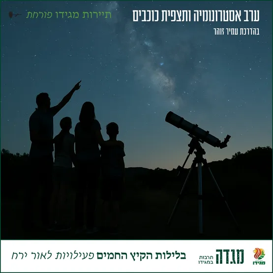 ערב אסטרונומיה ותצפית כוכבים - בהדרכת עמיר זהר , מדריך תיירות אתגר