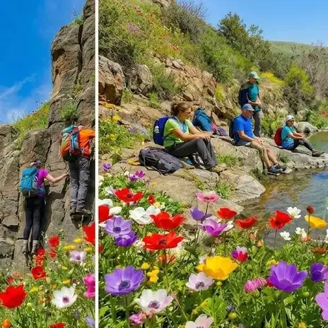 שבת 18/3 טיול מיטיבי לכת כפול: סולמות ואדי ג'ורום, נחל יבניאל, סכר אלומות
