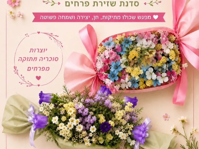 סדנת שזירת פרחים לילדים מגיל 7