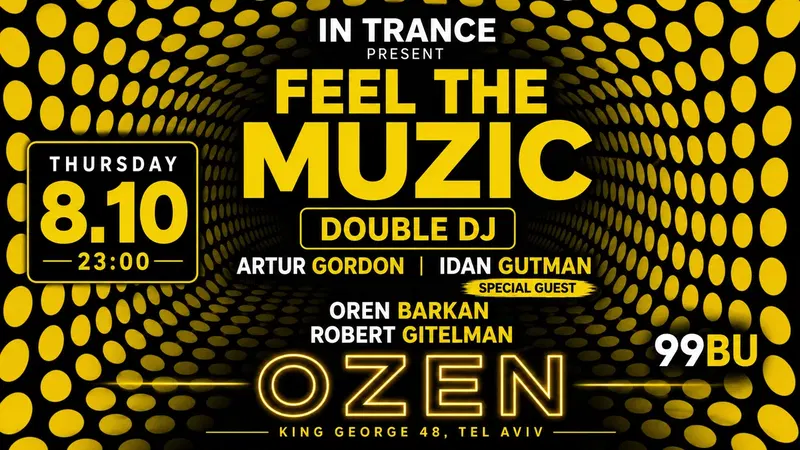 IN TRANCE: FEEL THE MUZIC DOUBLE DJ RETRO BU99