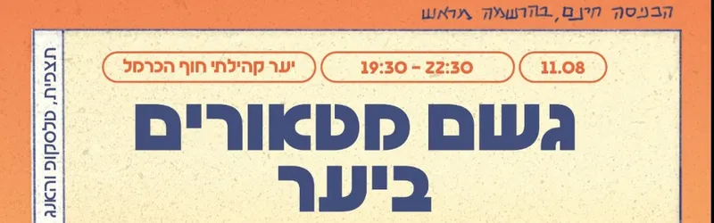 גשם מטאורים ביער ☆ מלוא הטנא_במה ליצירה מקומית