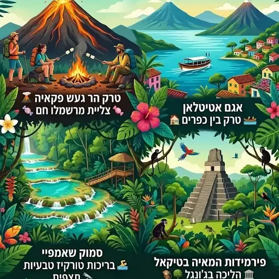 4-16/5/2027 טיול מיטיבי לכת גואטמלה דרום אמריקה !