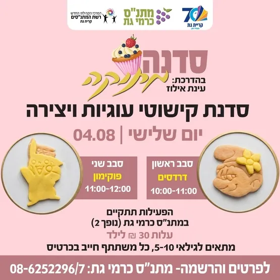 סדנת קישוטי עוגיות ויצירה