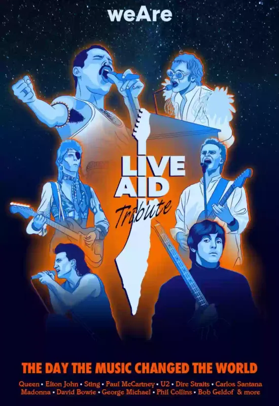 לייב אייד LIVE AID - מופע הענק משנות ה-80 🎉 הופעות חיות 2026 - כרטיסים זמינים