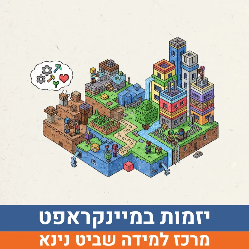 קיץ בשביט - יזמות במיינקראפט למסיימי כיתות ג'-ה' | נינא