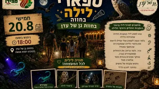ספארי לילה בחוות גן של עדן