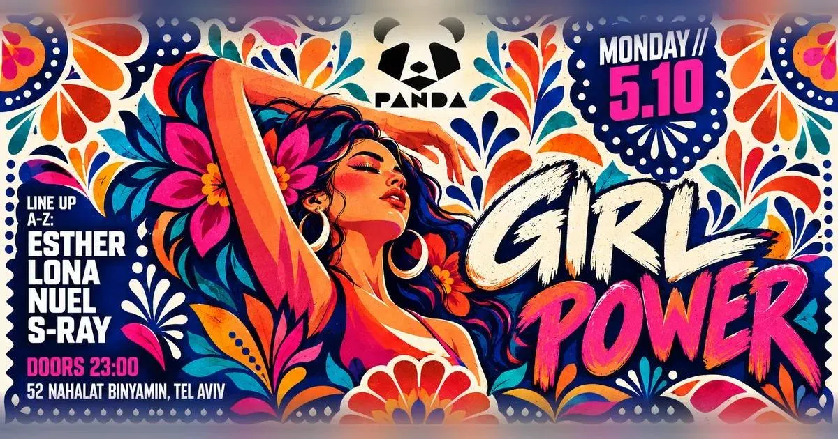 MONDAY 05.10 | ESTHER / LONA / NUEL / S-RAY | PANDA TLV